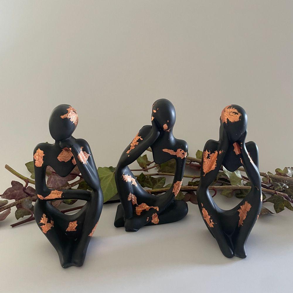 Figurer, sort/kobber