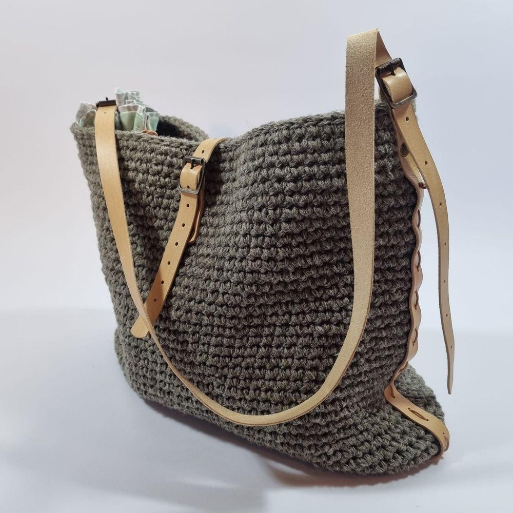 Merle skuldertaske – gråbrun